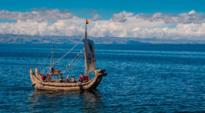 Reed Boat - Island of the Sun - Lake Titicaca