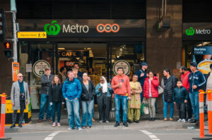 Melbourne Metro Station Crowd