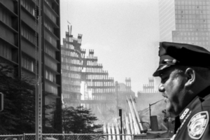 Police at the World Trade Center after 9/11 attack